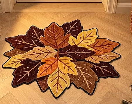Maple Leaf Shaped Bath/Bedroom/Kitchen Rug