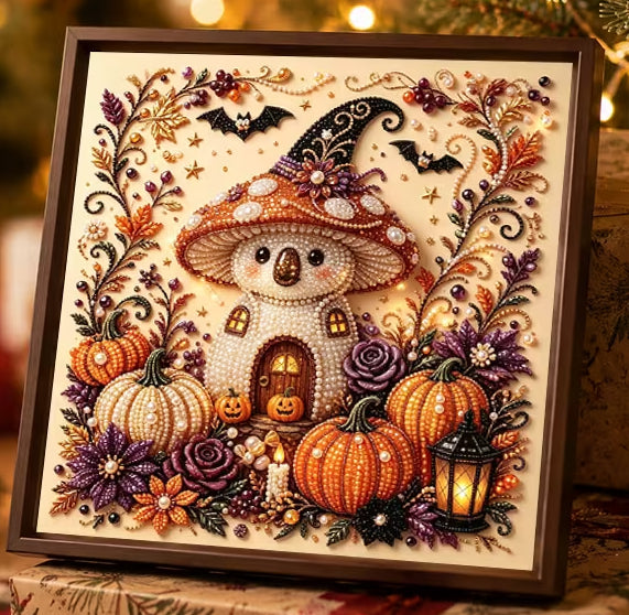 Mushroom House Pearl Painting Kit