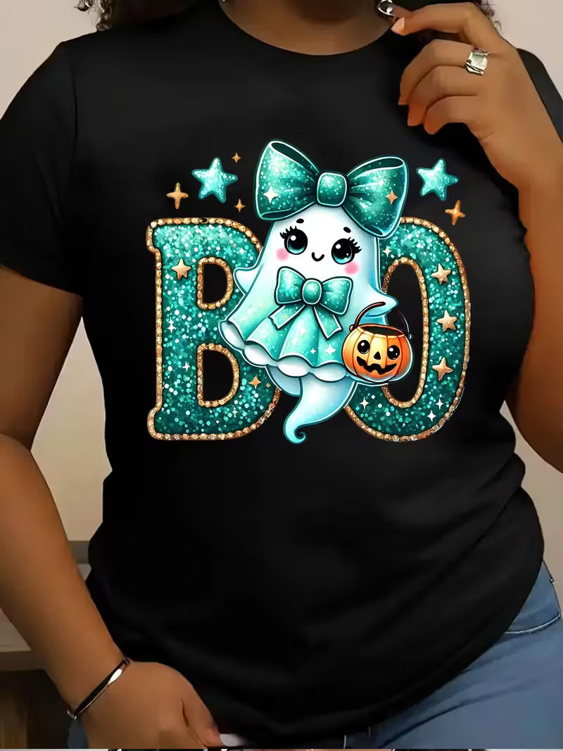 Preorder Women's Plus Size Boo Ghost T-Shirt