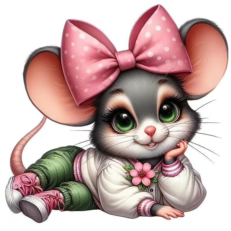Preorde Pretty Mouse Diamond Art Painting Kit
