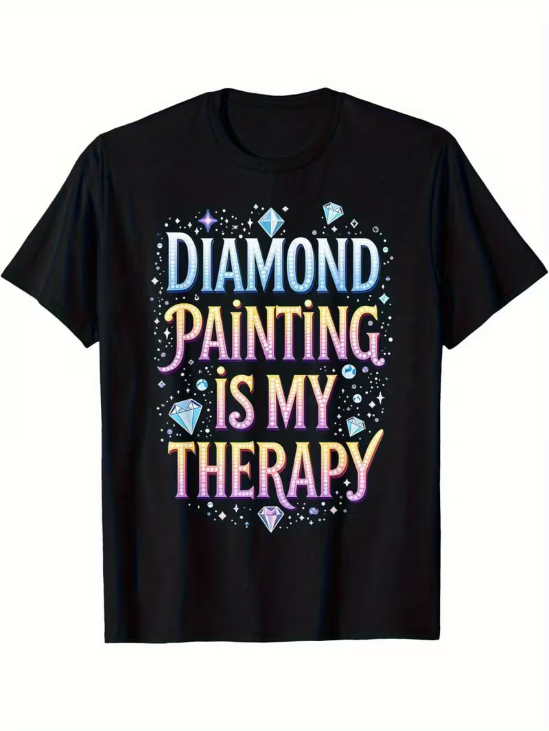 Unisex Diamond Painting Vinyl Graphic T-Shirt