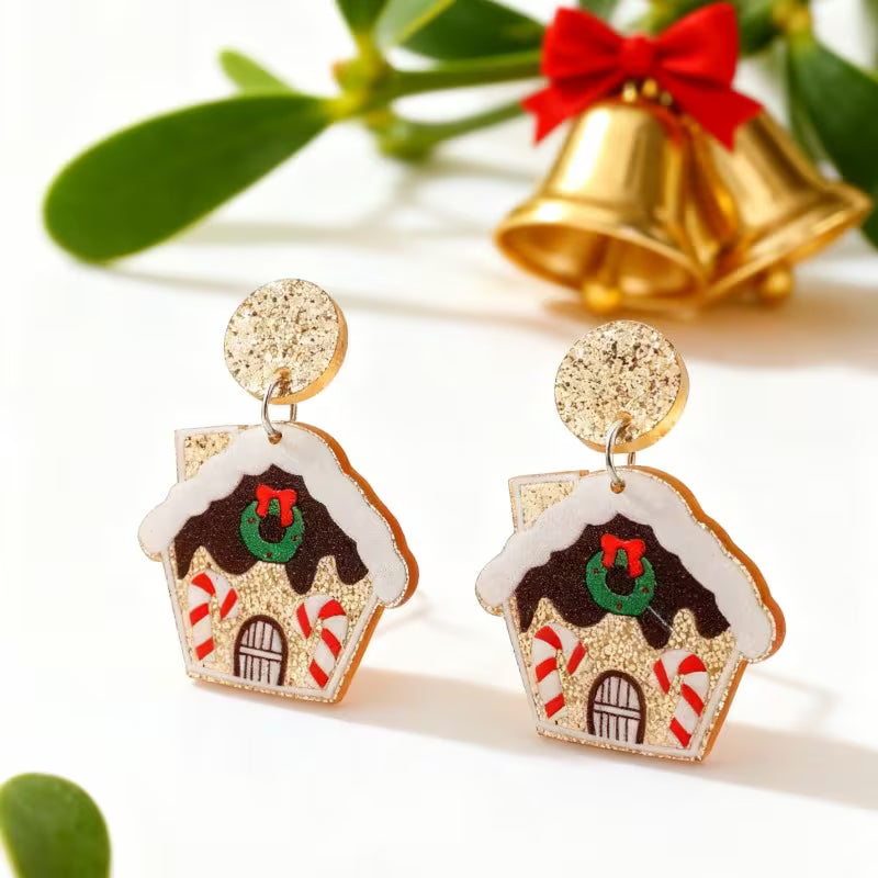 Gingerbread house Earrings