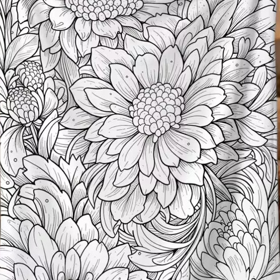 Preorder Kid's Coloring Blanket - 30 X 40 - Flowers
