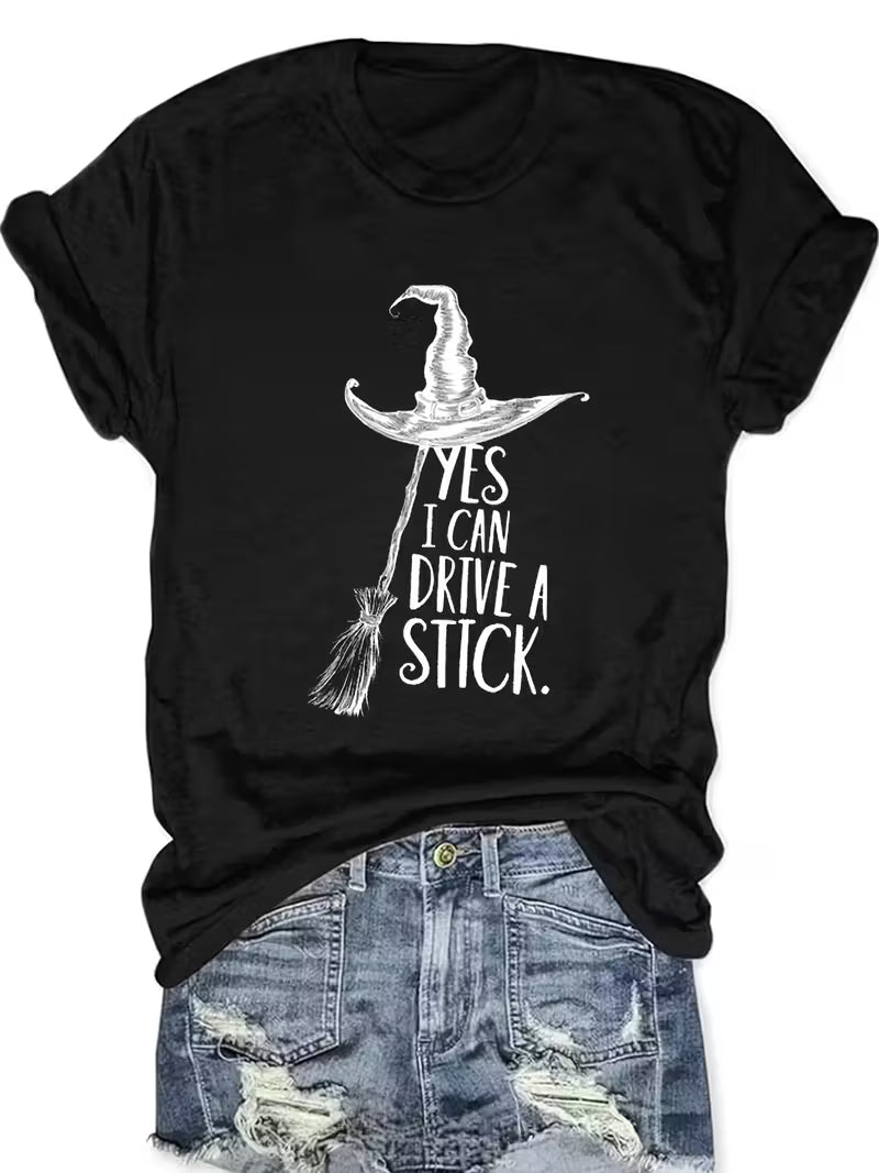 Preorder Women's Plus Size Drive a Stick T-Shirt