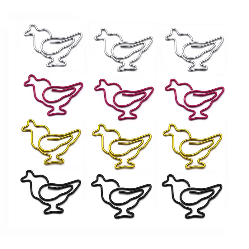 10 Chicken Paper Clips - Mystery Colors