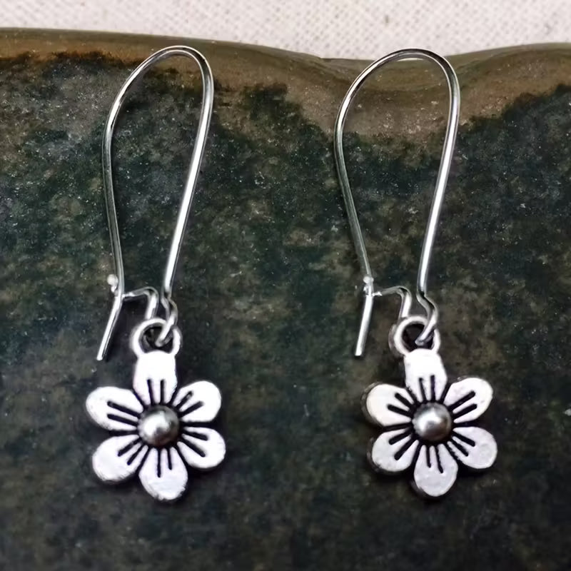 Dangle Flower Earrings