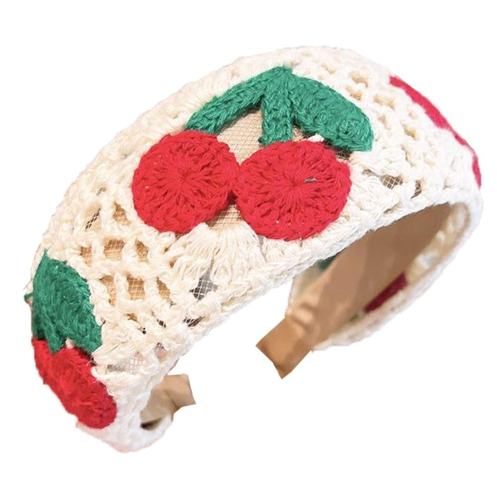 Crochet Headband - Cherry