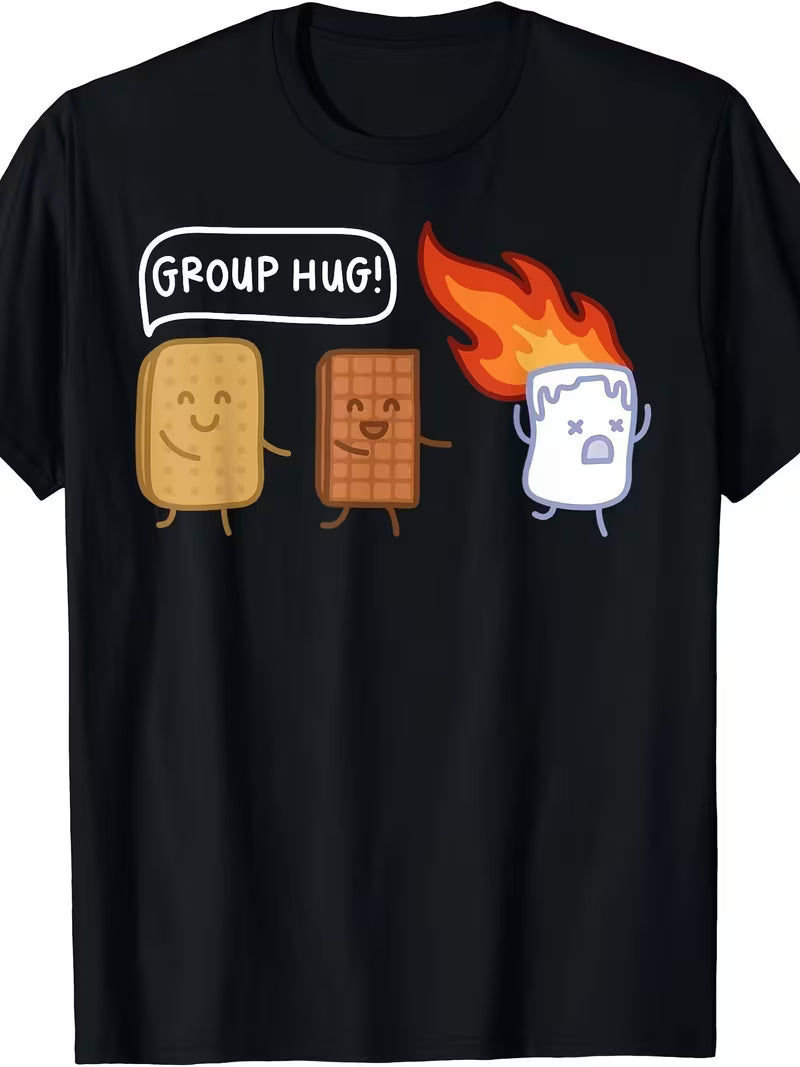 Unisex Group Hug Vinyl Graphic T-Shirt