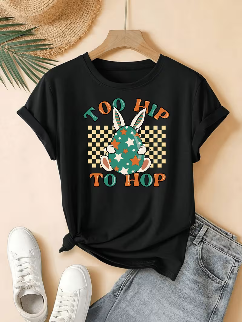Women's Plus Too Hip Vinyl Graffic T-Shirt