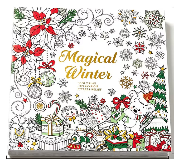 Magical Winter Coloring Book