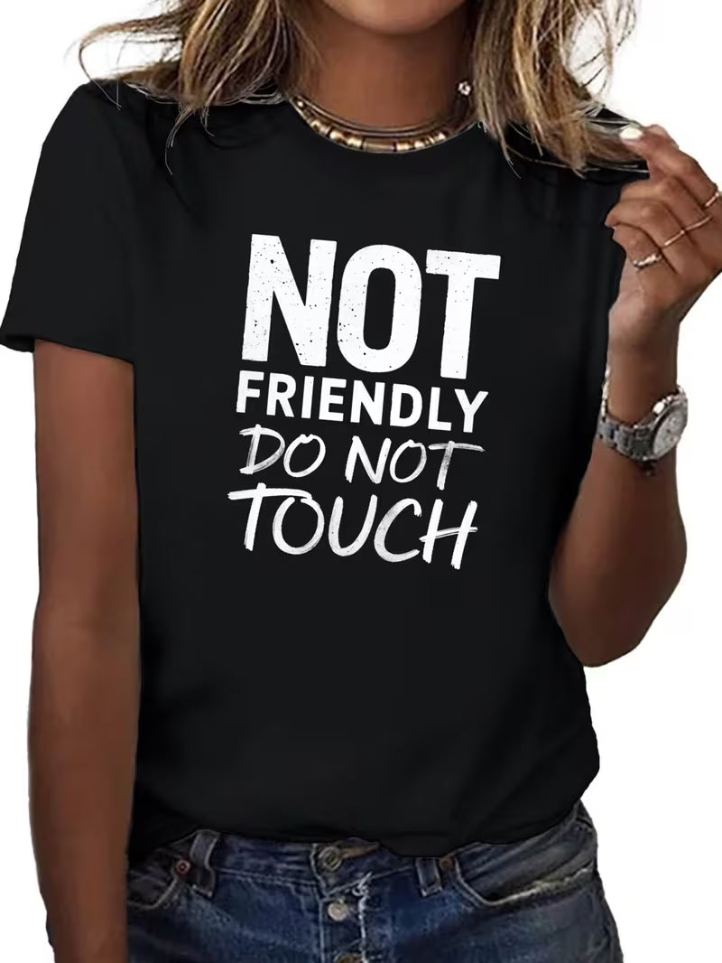 Women's Do Not Touch Vinyl Graphic T-Shirt
