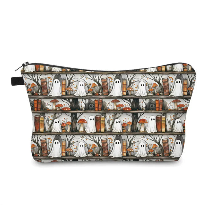 Halloween Fall, Ghost Bookshelf Water Resistant Pouch