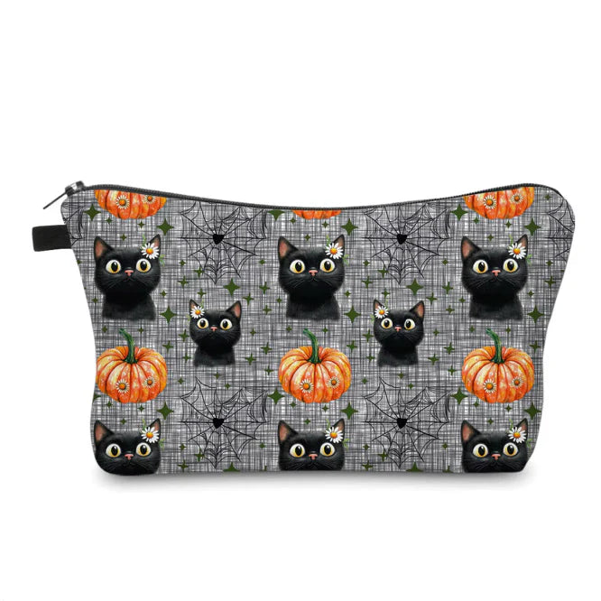 Halloween Fall - Spider Web Purple Pink Teal Water Resistant Pouch
