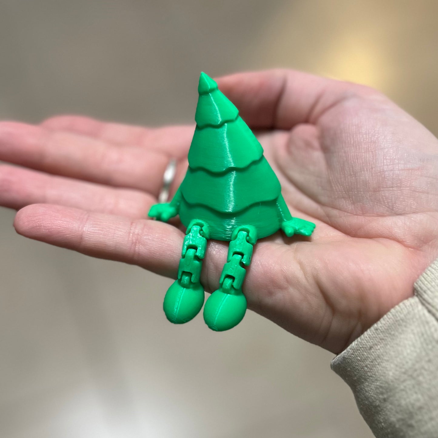 Made by Mike: Sitting Christmas Tree 3D Printed Fidget