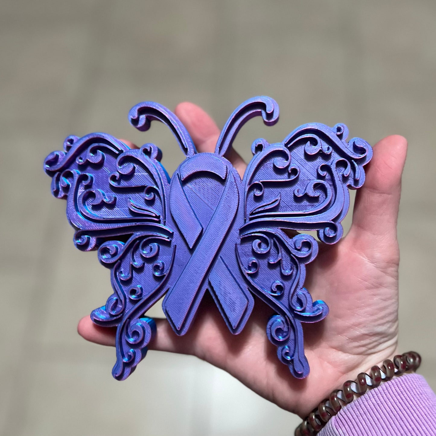 Made by Mike: Awareness Ribbon Butterfly Wings Decor