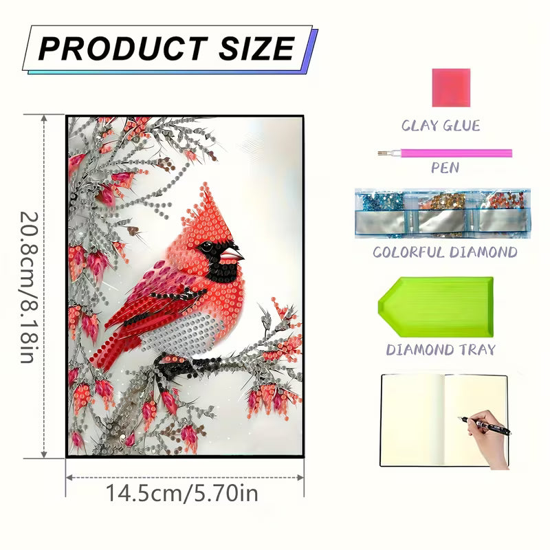 Preorder Cardinal Diamond Art Notebook