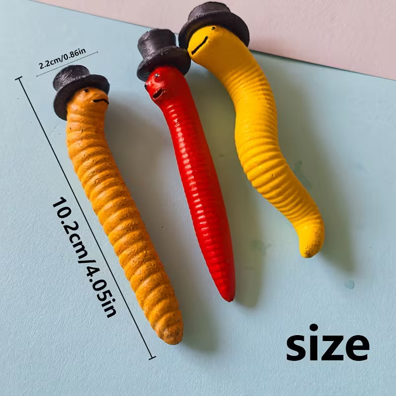 One Mystery Cute Resin Worm Garden Ornament