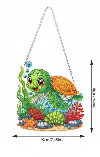 Preorder Turtle Diamond Art Hanging Decor