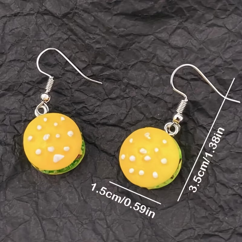 Hamburger Earrings