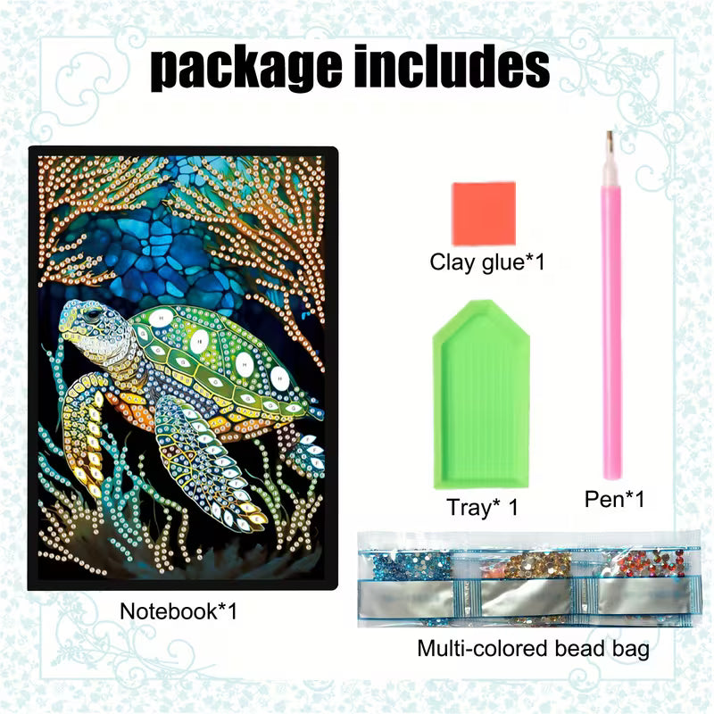 Preorder Turtle Diamond Art Notebook