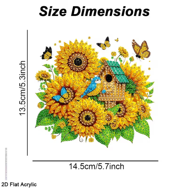 Preorder Sunflower Diamond Art Hanging Decor