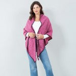 Bordered Ruana Wrap
