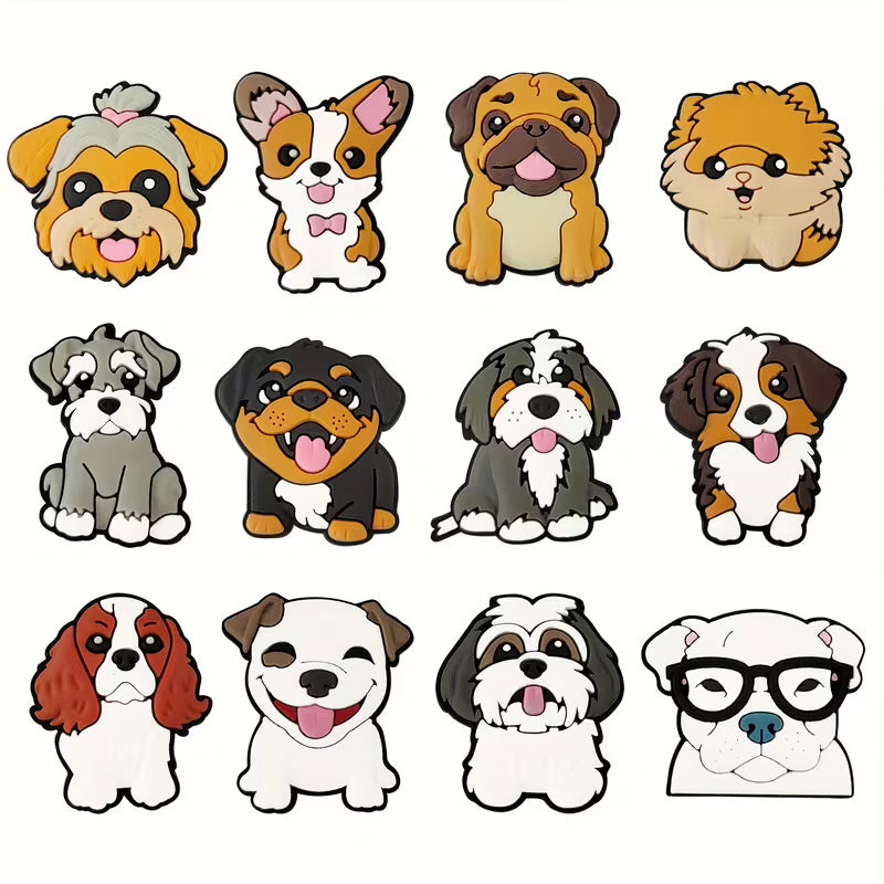 12 Dog Shoe Charms
