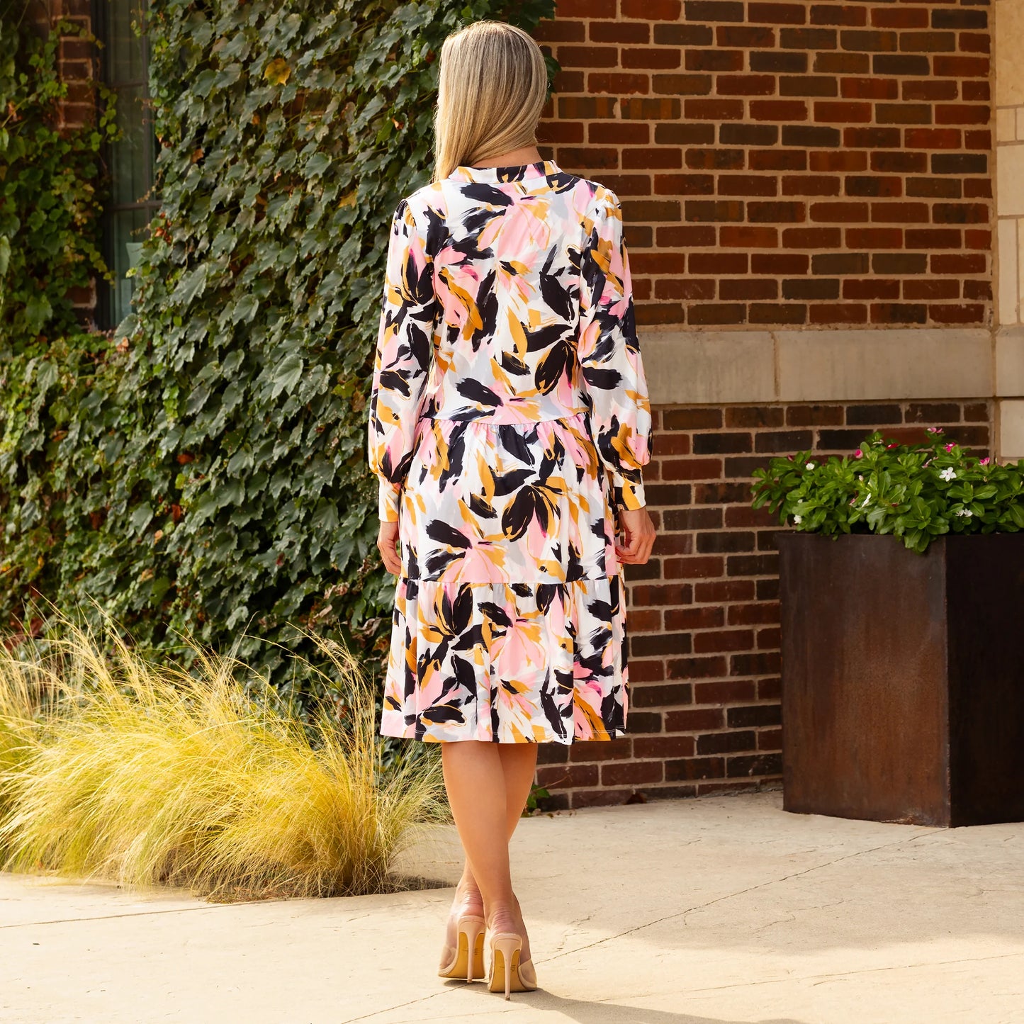 Floral Dress with Pockets
