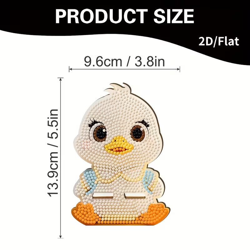 Preorder Wooden Duck Diamond Art Phone Stand