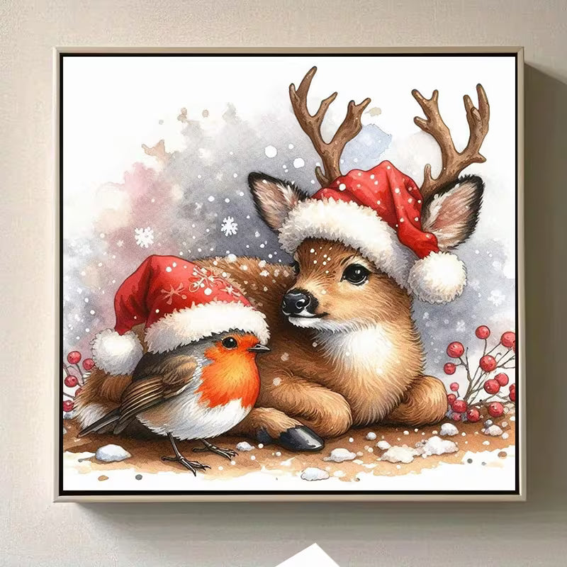 Deer & Friend Diamond Art