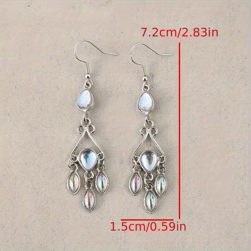 Moonstone Water Drop Earrings