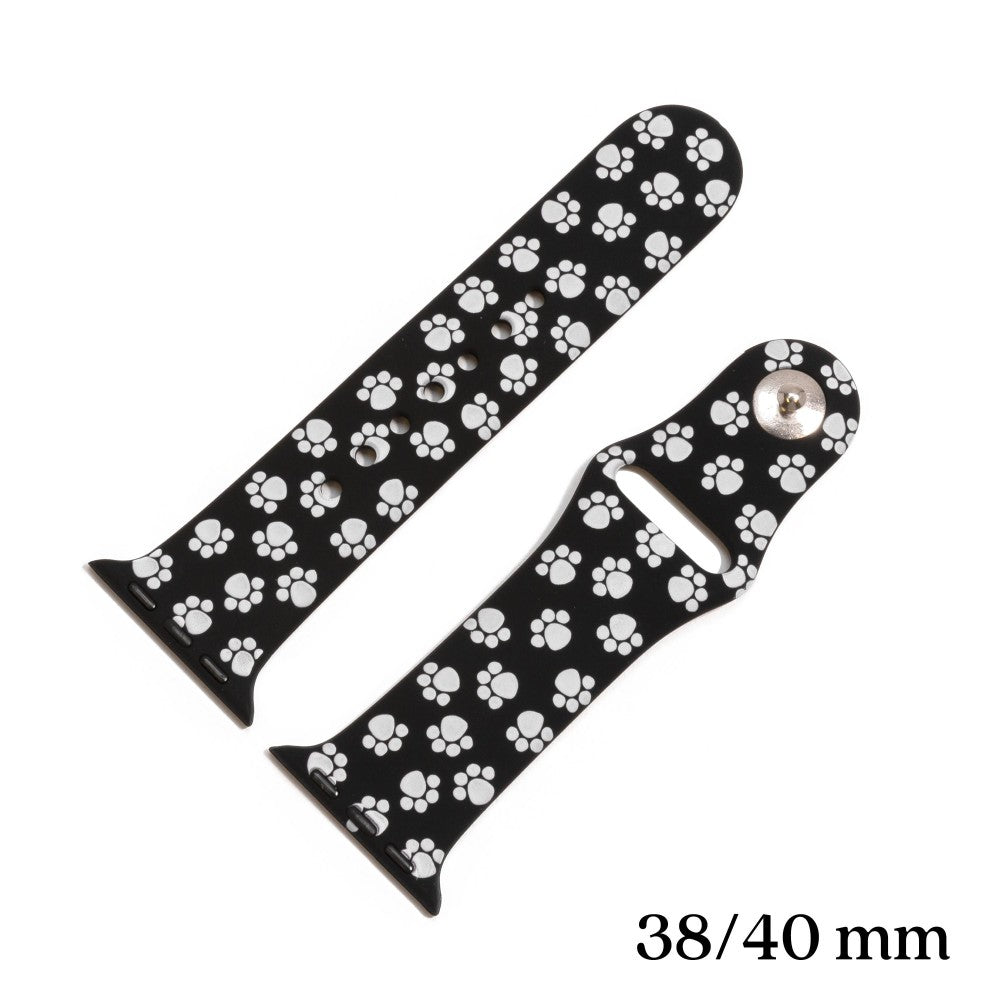 Paw Print Silicone Smart Watch Band for Smart Watches Only
