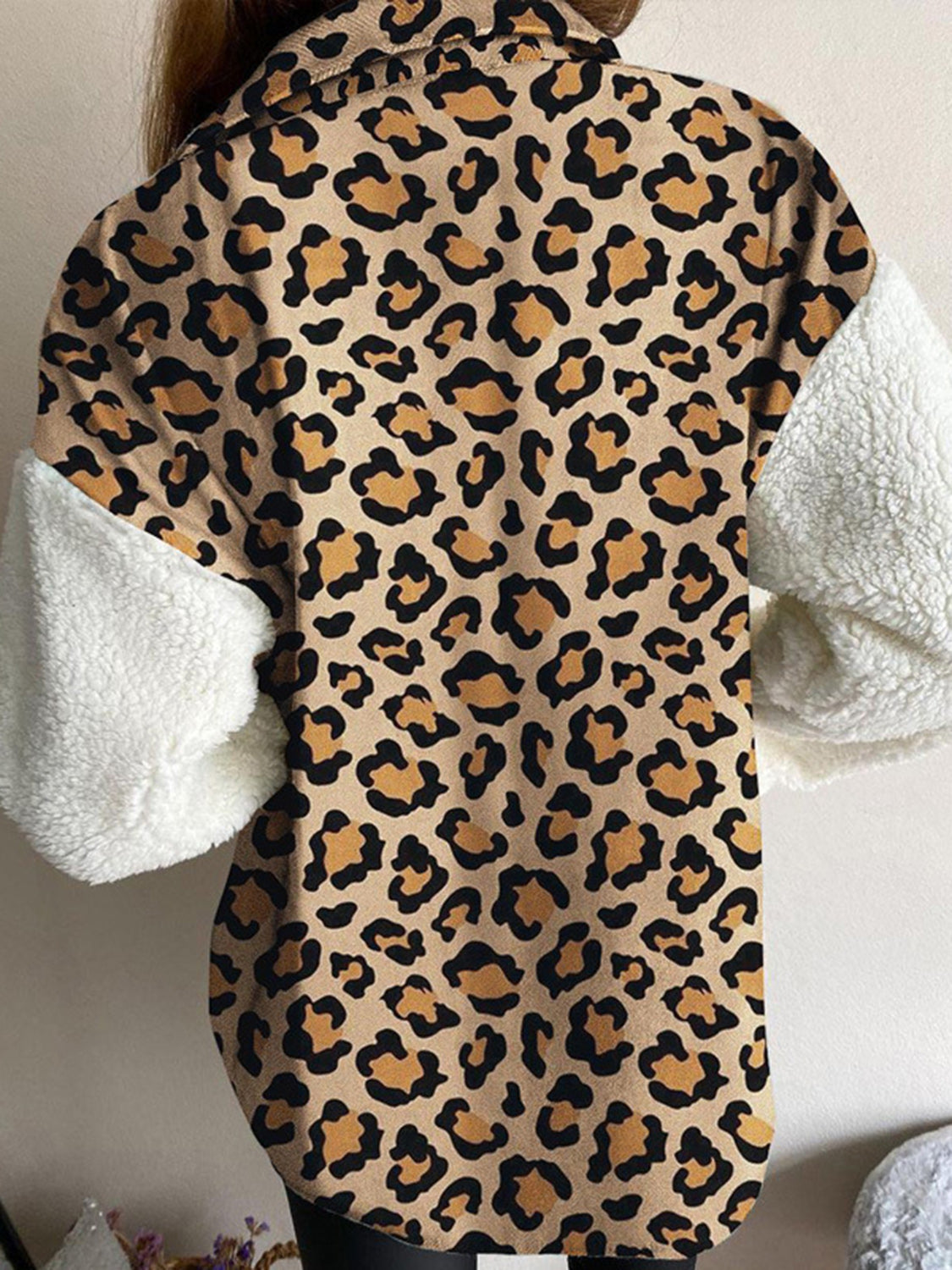 Fuzzy Button Up Long Sleeve Jacket - 5 Colors!