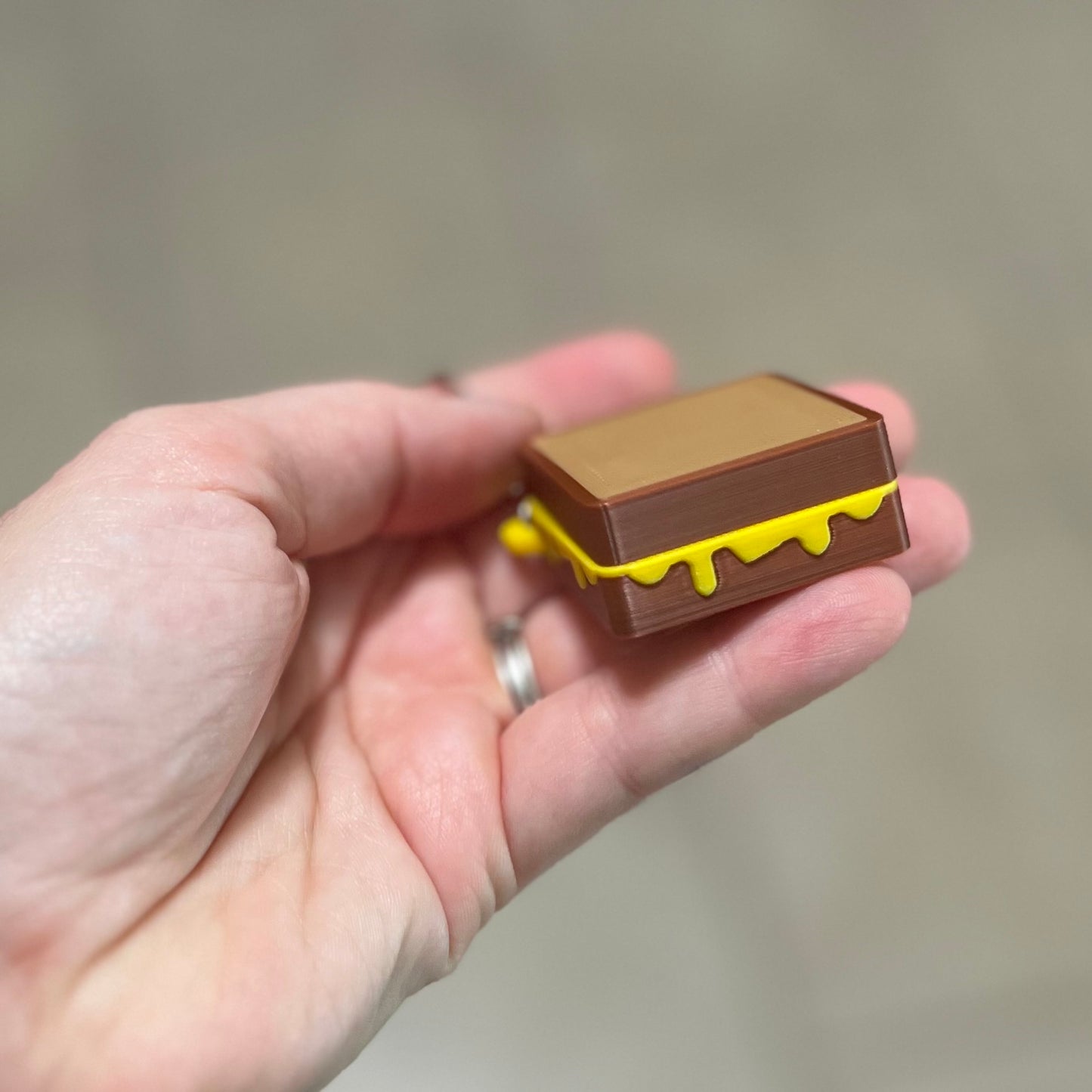 Made by Mike: Grilled Cheese Fidget Clicker Keychain