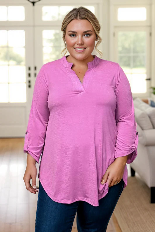 Magenta Lizzy Top