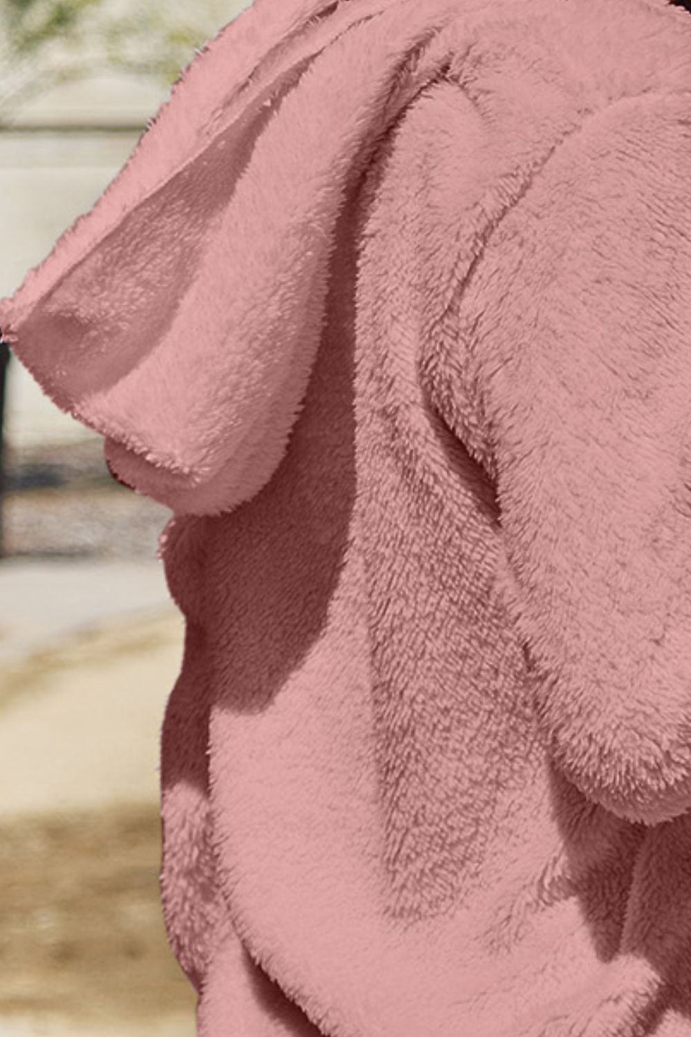 12 Colors! Full Size Teddy Hooded Jacket with Pockets