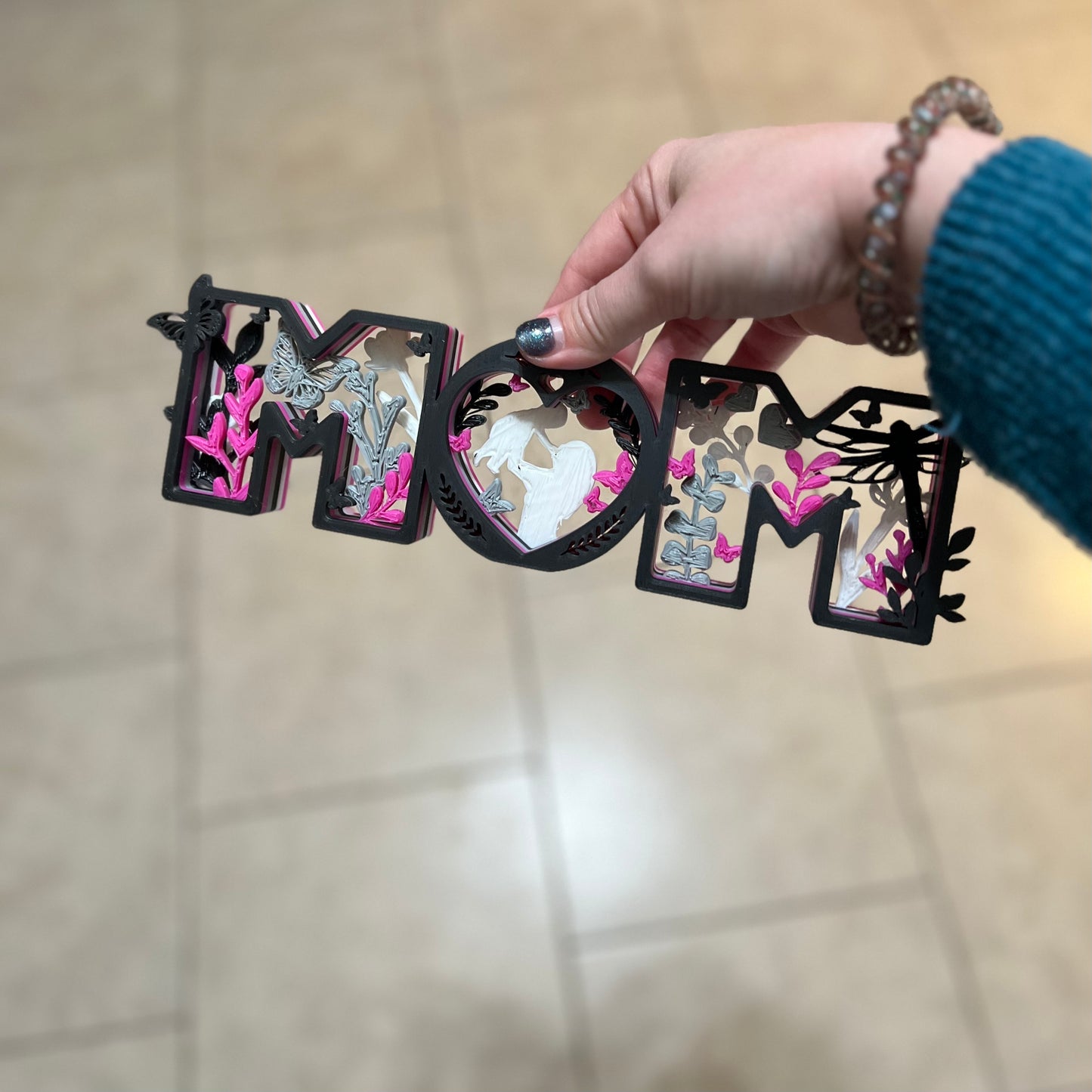 Made by Mike: MOM Filigree Sign
