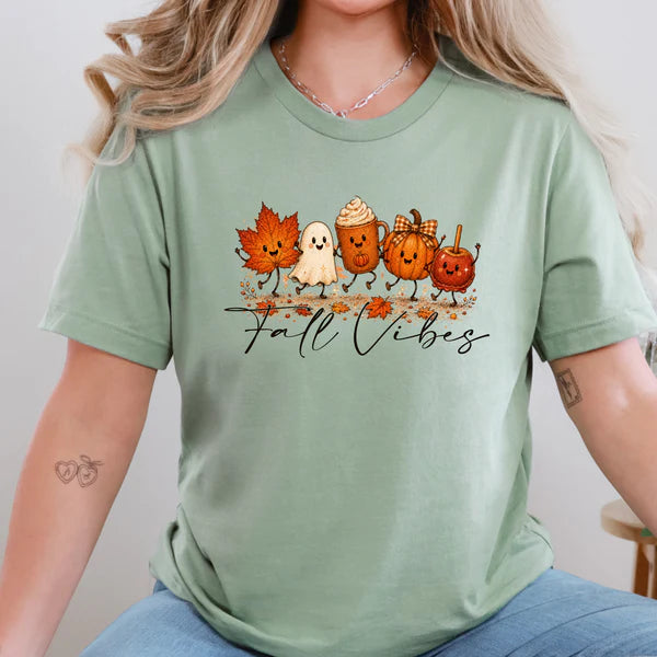 $28 Tee SPECIAL!! Fall Vibes DTG Graphic Tee - 3 Colors!