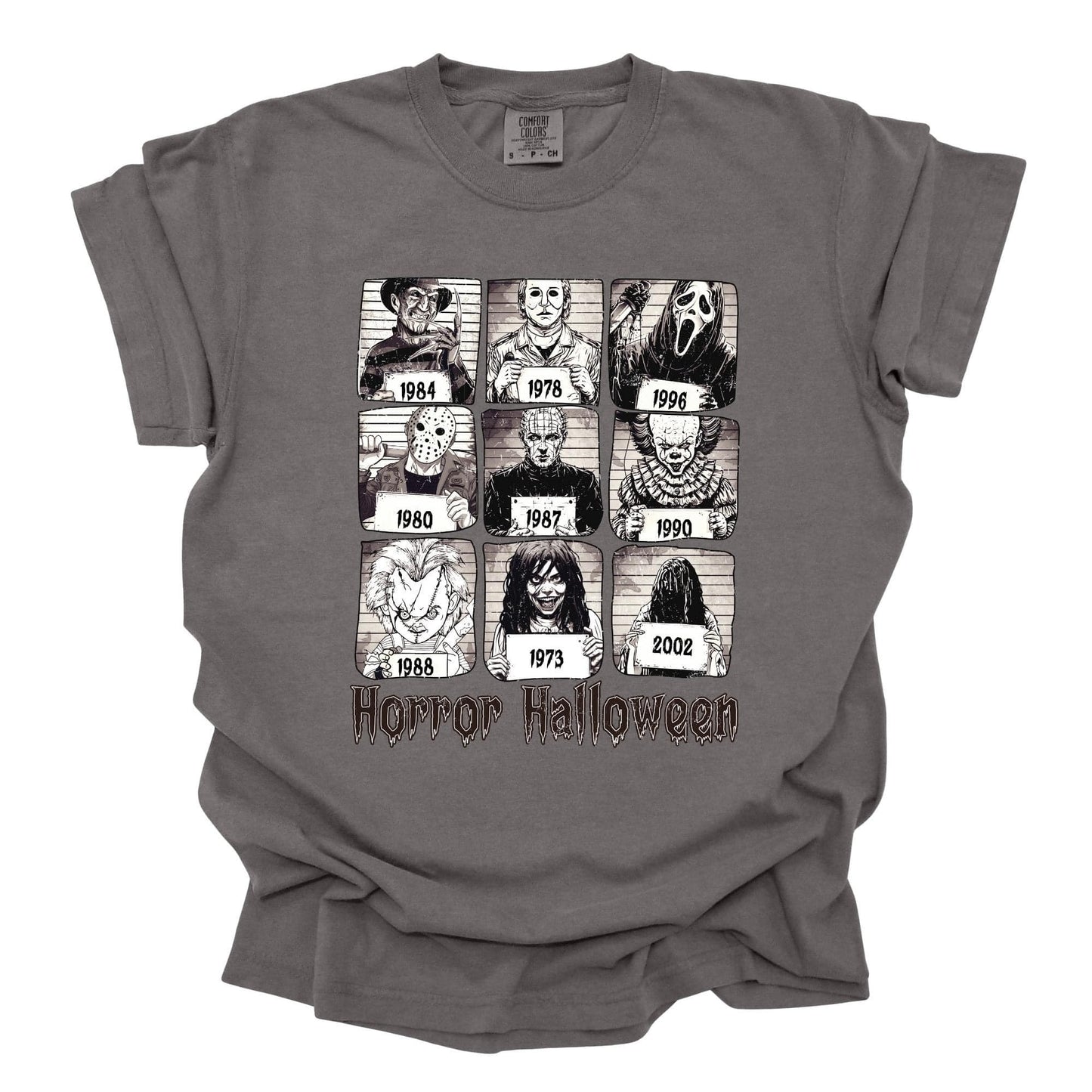 Horror Halloween Mug Shots Graphic Tee