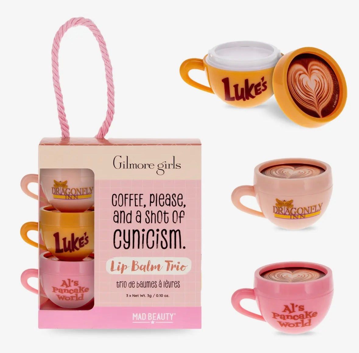 Gilmore GIrls Lip Balm Trio - PREORDER - Mad Beauty