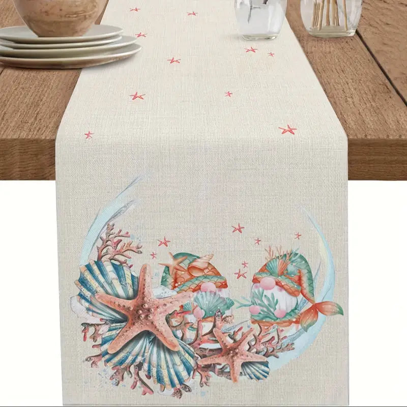 Mermaid Gnome Table Runner