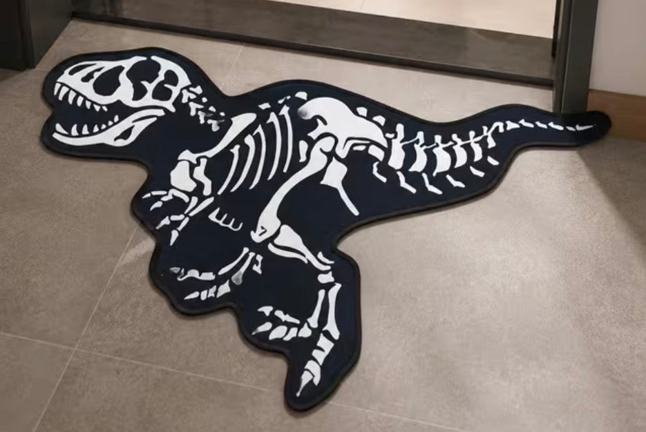 Preorder Dino Skelton Shaped Bath/Bedroom/Kitchen Rug