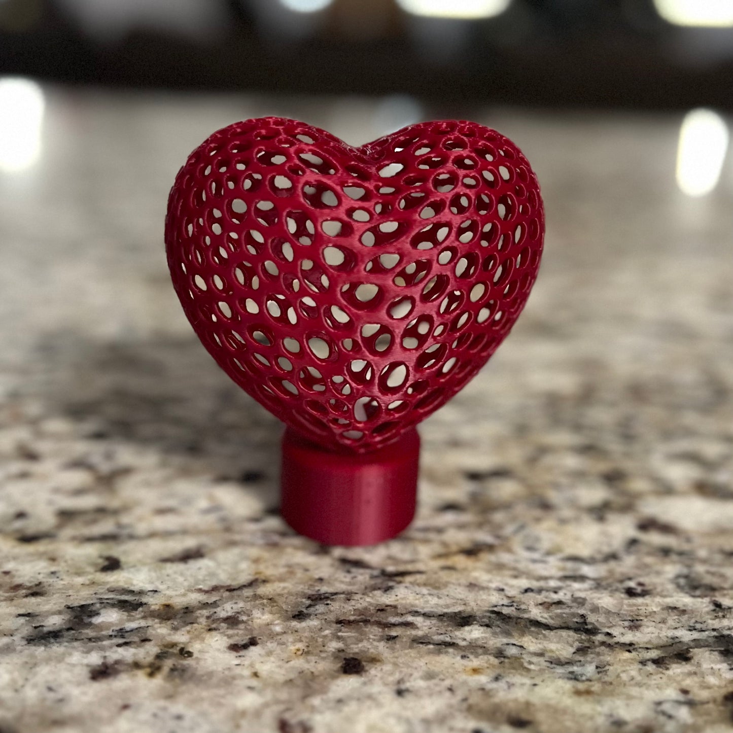 Made by Mike: Heart Filigree Tea Light Holder 3D Printed