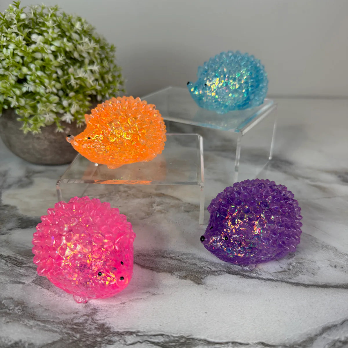 Glitter Gel Hedgehog Squishy RTS