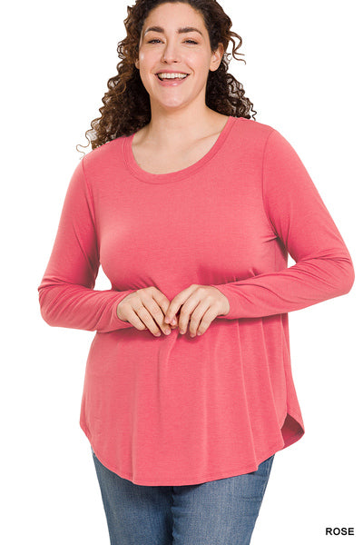 Long Sleeve Round Neck Top