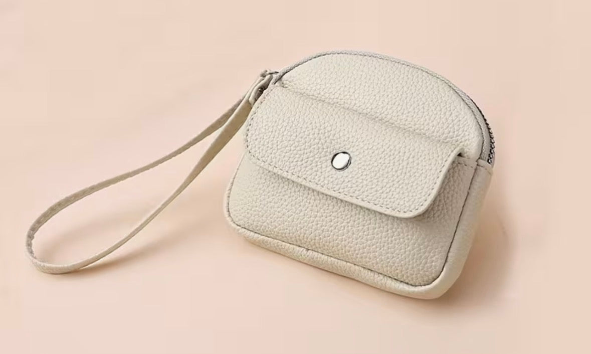 PU Leather Wristlet Coin Pouch