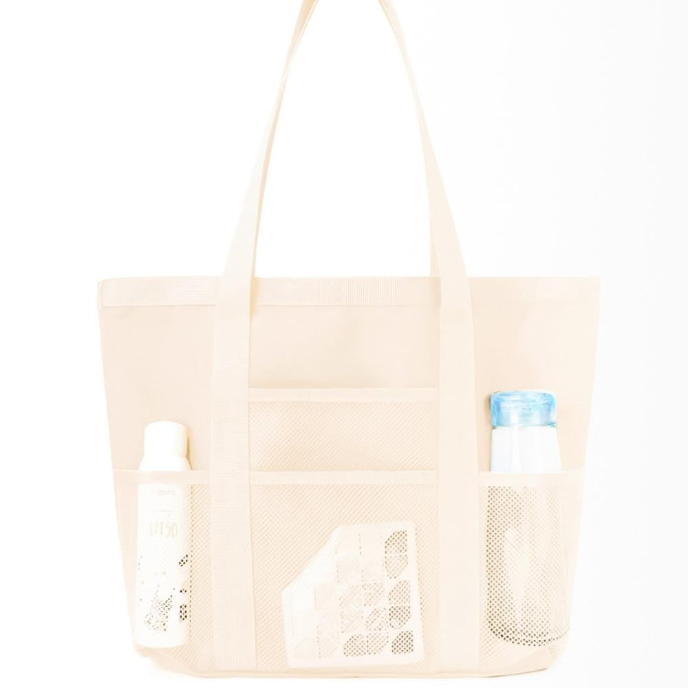 Nylon Tote Bag With Mesh Pockets