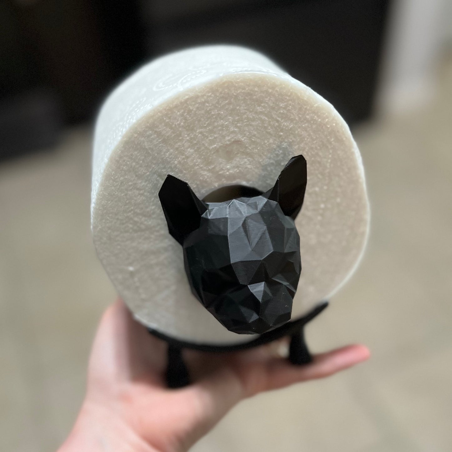 Made by Mike: Frenchie Toilet Paper Holder
