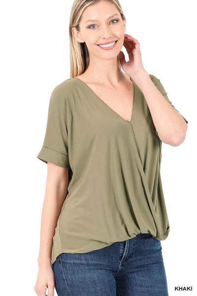 Layered Draped Front Top
