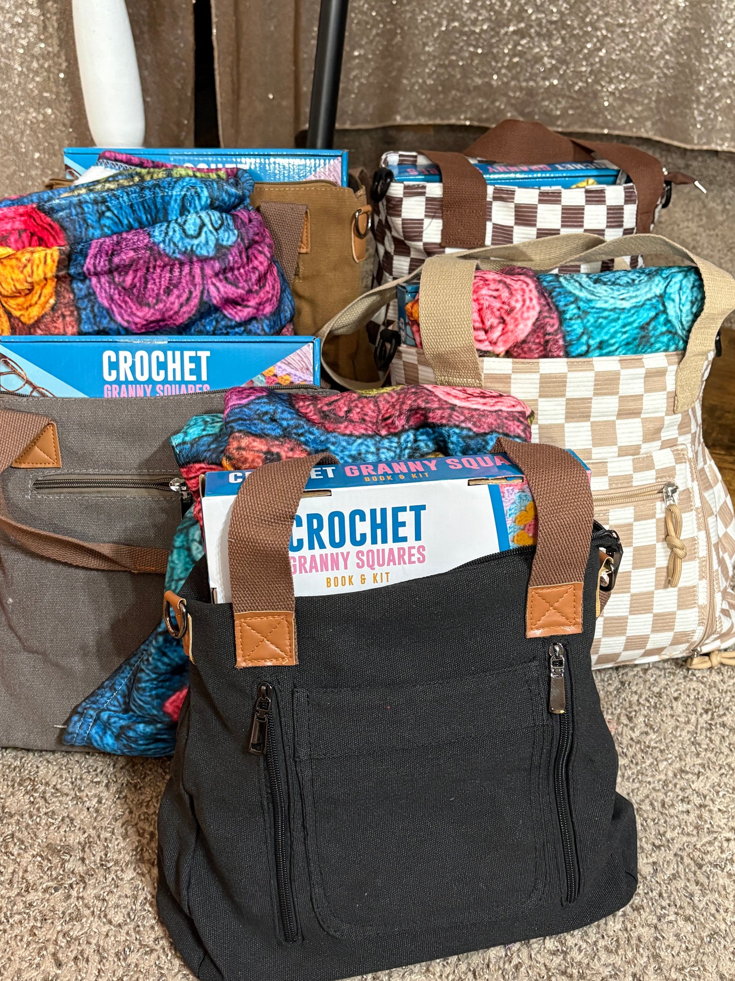Not Your Grandma’s Granny Crochet “Quilt” Bundles!